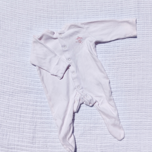 NEXT Light Pink Super Soft and Thick Pyjama Onesie - Picture 3 of 3